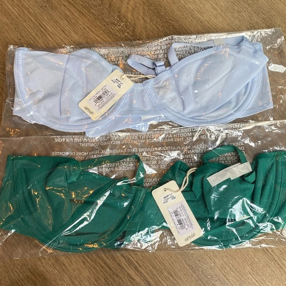 1 Aerie SMOOTHEZ Unlined Mesh Bra 36B - Picture 2 of 5